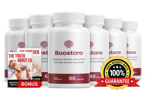 Boostaro Benefits — L-Citrulline, Pine Bark Extract, CoQ10, Vitamin K2, Magnesium, L-Lysine, L-Proline, Vitamin C