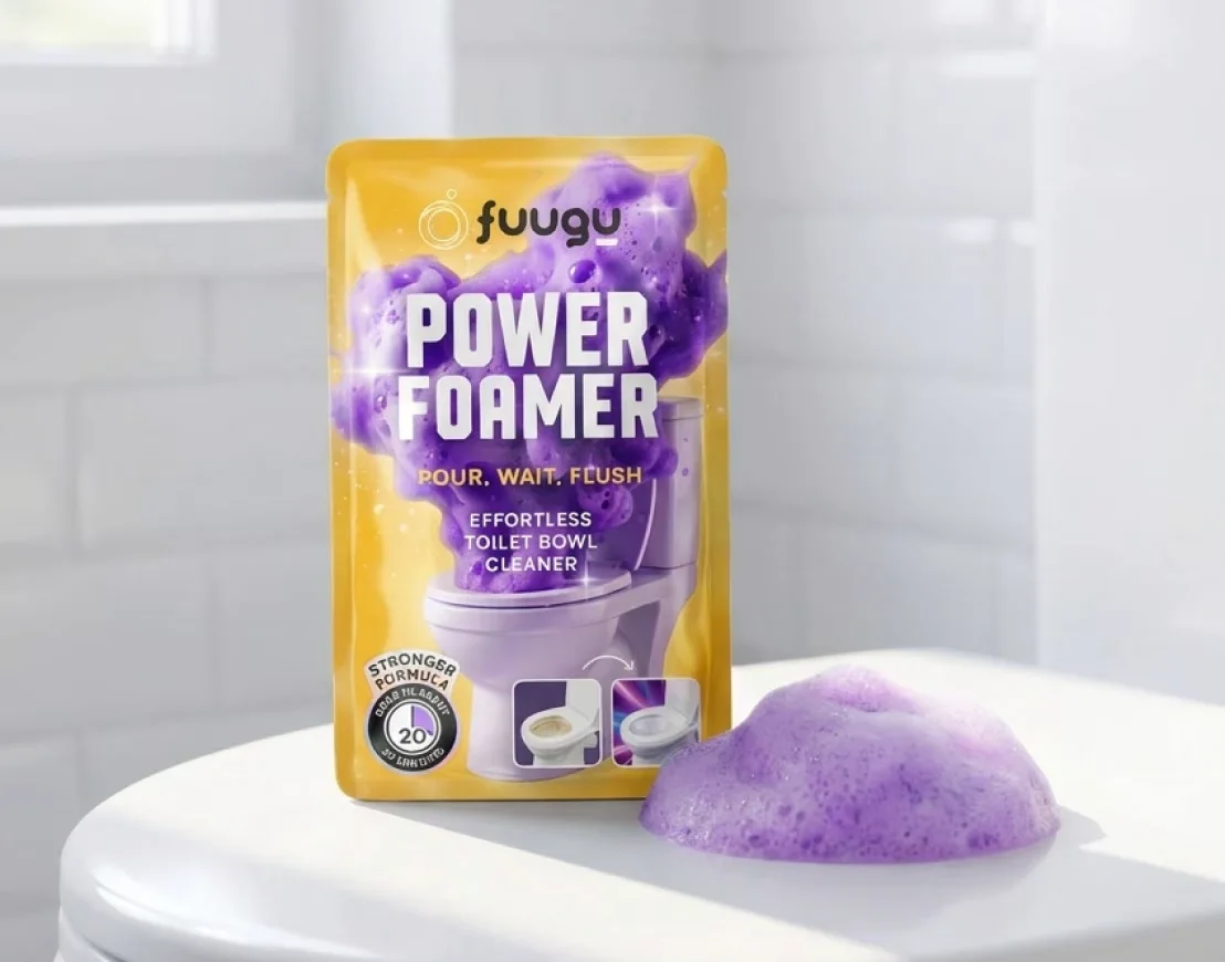 Fuugu Foaming Toilet Cleaner Review 2026 — Bleach-Free Pre-Dosed Powder Bag That Foams Under the Rim to Remove Hard Water Rings Limescale and Rust