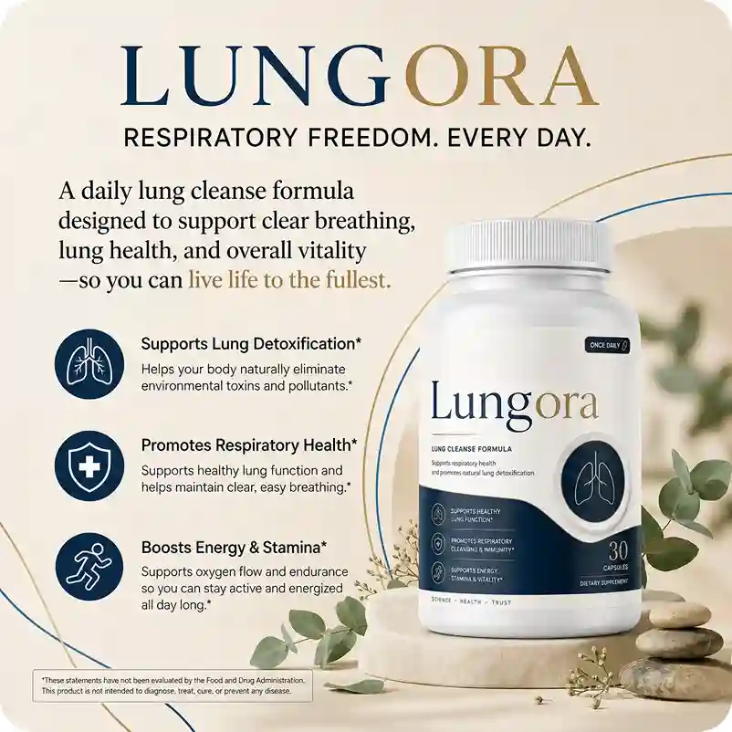 Lungora Benefits — Magnesium Glycinate, Alpha Lipoic Acid, CoQ10, Turmeric, Butcher's Broom, L-Carnitine