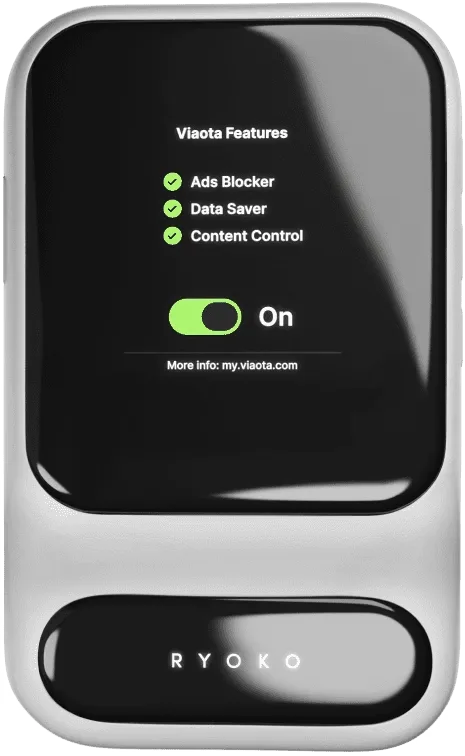 Ryoko Pro Features — 175 Countries, 10 Devices, 150 Mb/s, 8-Hour Battery, Ad Blocker, Data Saver