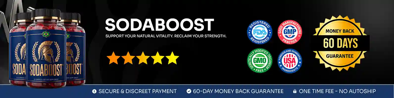 SodaBoost Benefits — Sustained Energy, Libido Enhancement, Testosterone Support in a Daily Gummy