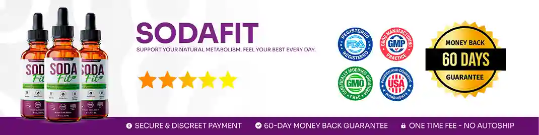 SodaFit benefits — thermogenic fat burning, appetite control, sustained energy, cortisol reduction, improved metabolism
