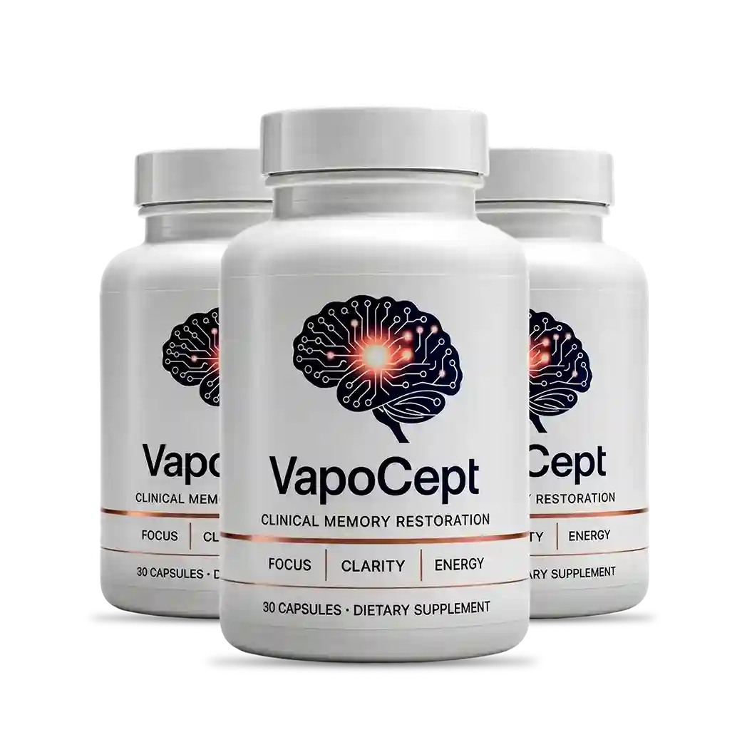 VapoCept Brain Health Supplement — Natural 6-Ingredient Formula for Memory, Focus and Cognitive Support